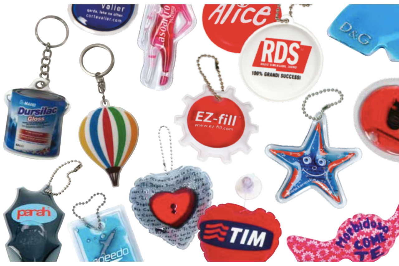 <p>New Punto Plast's pvc key rings are made in Italy and </p>
<p>can be customised using digital printing or screen printing</p>